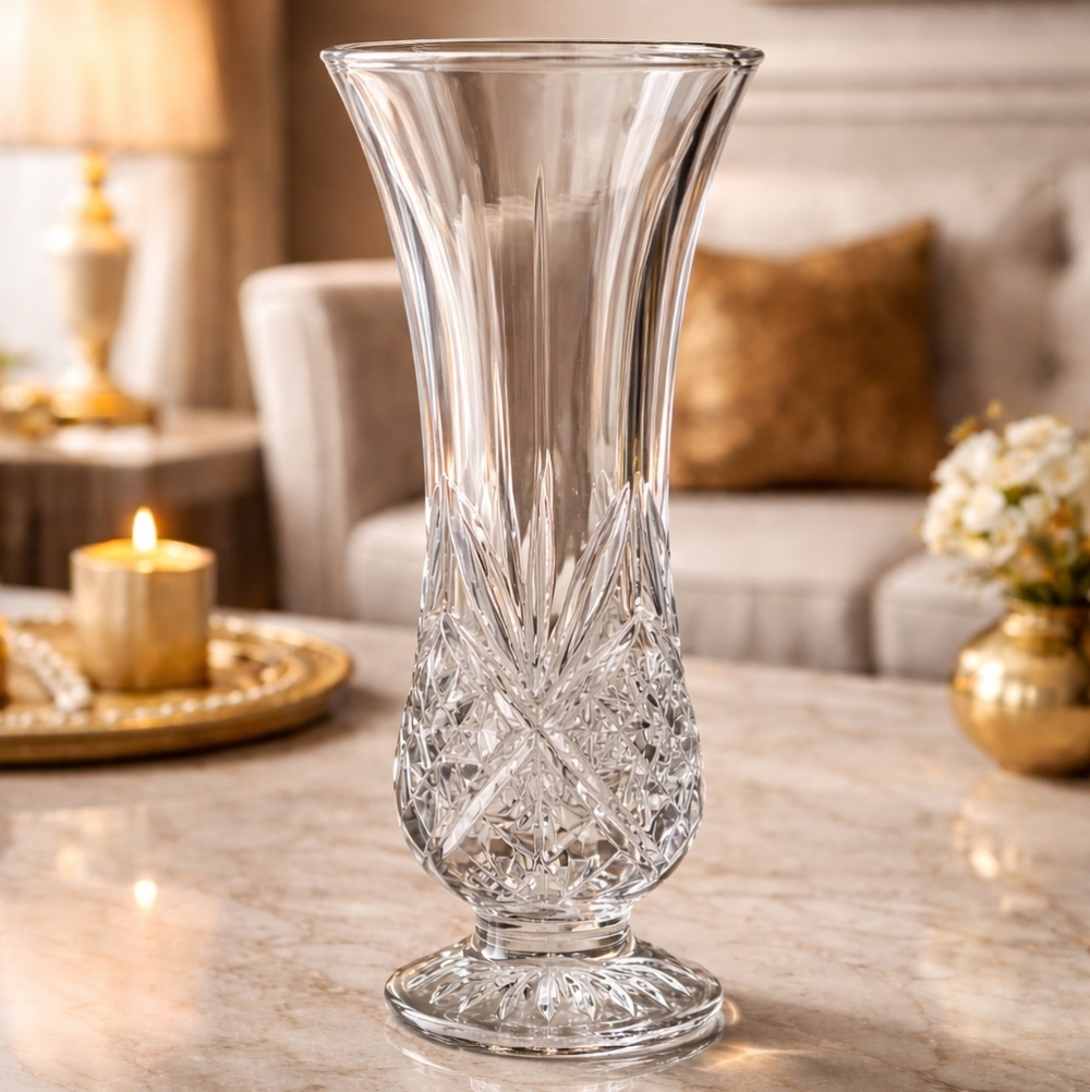 ✨Dublin Collection Crystal Vase – Elegant Cut Glass Design - Picture 4 of 5